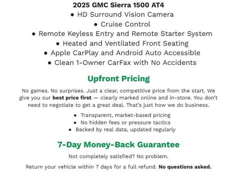 Used 2025 GMC Sierra 1500 AT4 w/ AT4 Premium Package AWD/4WD image 2