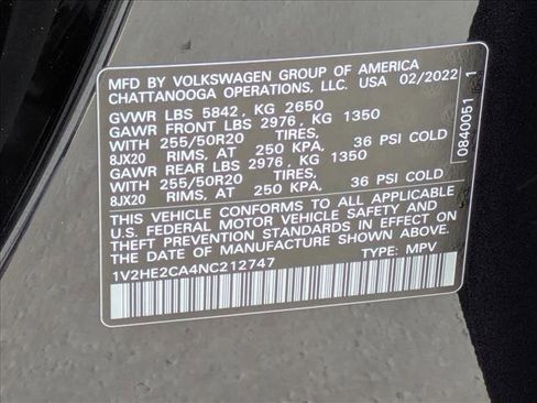 Used 2022 Volkswagen Atlas Cross Sport SE AWD/4WD image 24