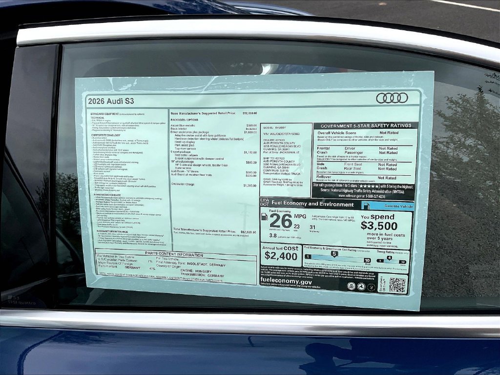 New 2026 Audi S3 Premium AWD/4WD image 14