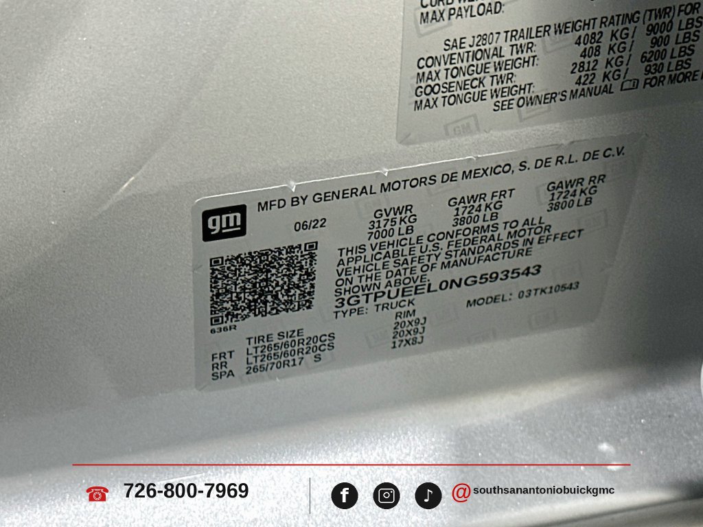Certified 2022 GMC Sierra 1500 AT4 w/ AT4 Premium Package AWD/4WD image 30