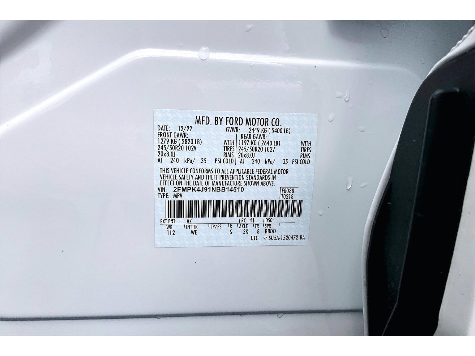 Used 2022 Ford Edge ST-Line w/ Class II Trailer Tow Package AWD/4WD image 28