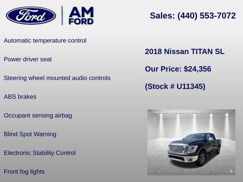Used 2018 Nissan Titan SL w/ Texas Titan Edition AWD/4WD image 18