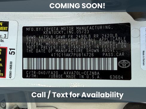 Used 2023 Toyota Camry LE FWD image 11