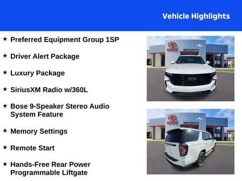 Used 2023 Chevrolet Tahoe RST w/ Luxury Package AWD/4WD image 4