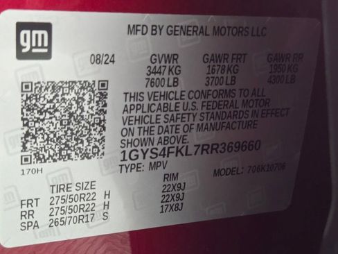 Used 2024 Cadillac Escalade Sport w/ LPO, ONYX Package AWD/4WD image 33