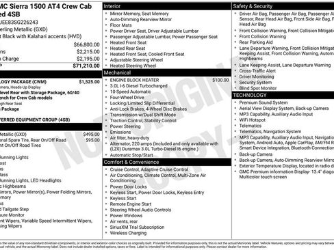 Used 2025 GMC Sierra 1500 AT4 w/ Technology Package AWD/4WD image 2