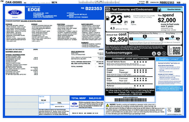 Certified 2024 Ford Edge SEL w/ Convenience Package AWD/4WD image 26
