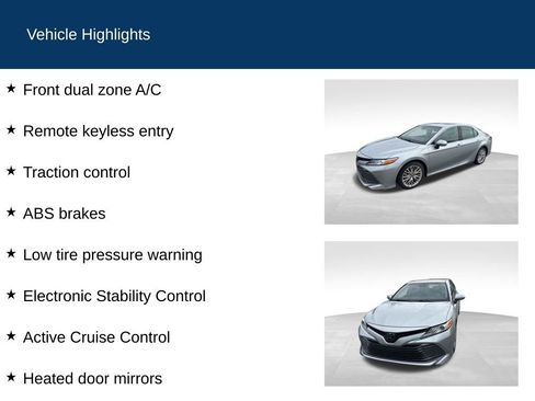 Used 2018 Toyota Camry XLE image 2