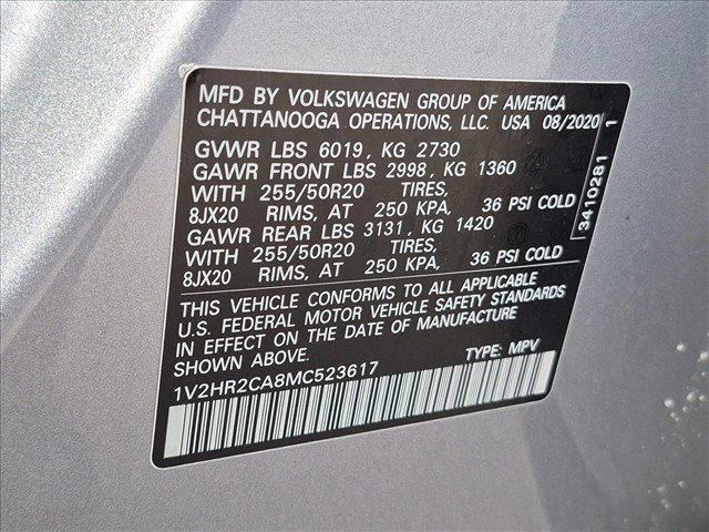 Used 2021 Volkswagen Atlas SE w/ Towing Package AWD/4WD image 22