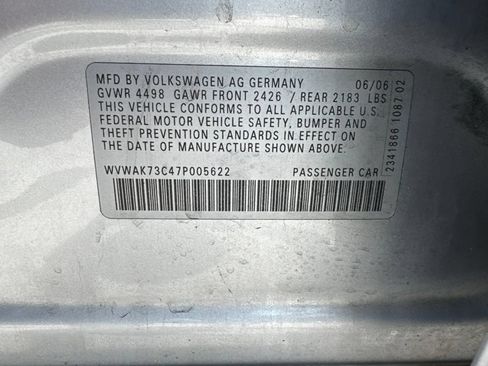 Used 2007 Volkswagen Passat 2.0T FWD image 14