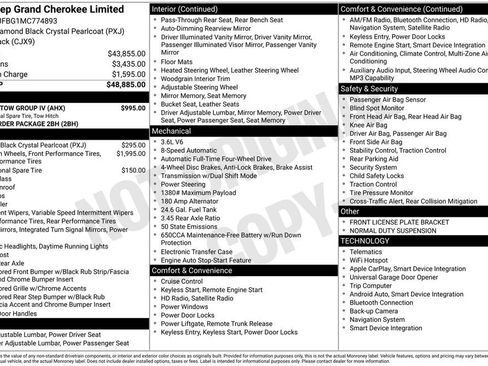 Certified 2021 Jeep Grand Cherokee Limited w/ Trailer Tow Group IV AWD/4WD image 7