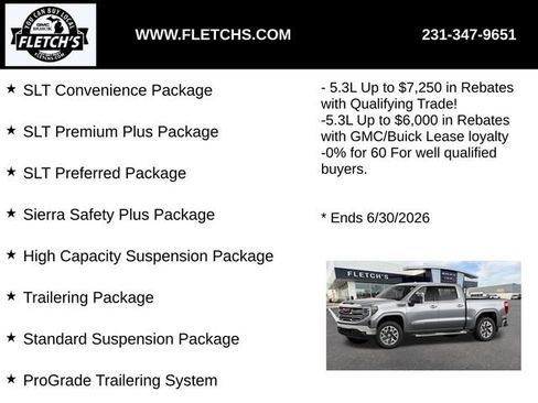 New 2026 GMC Sierra 1500 SLT w/ SLT Premium Plus Package AWD/4WD image 3