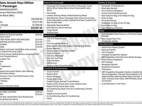 Certified 2025 Subaru Ascent Bronze Edition AWD/4WD image 21
