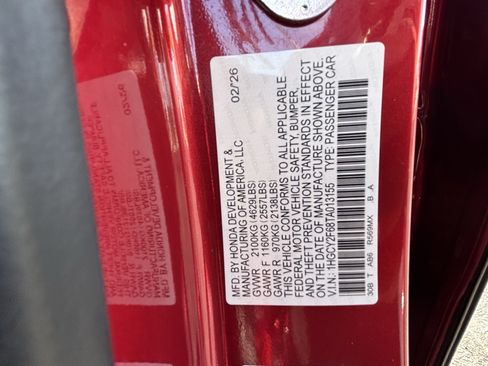 Certified 2026 Honda Accord EX-L image 30