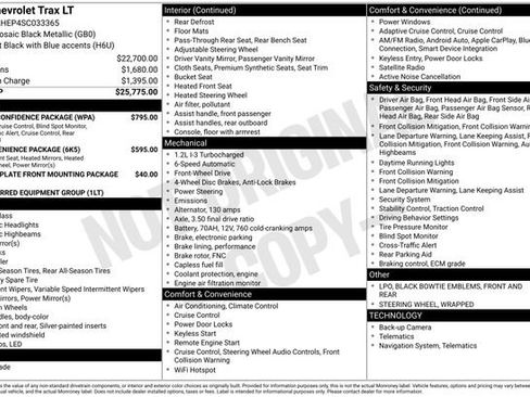Used 2025 Chevrolet Trax LT w/ Driver Confidence Package FWD image 10