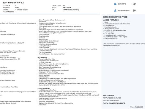 Used 2014 Honda CR-V LX image 2