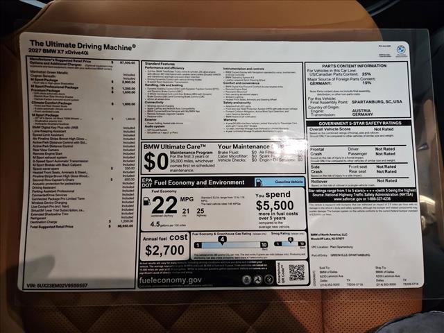 Used 2027 BMW X7 xDrive40i w/ M Sport Package AWD/4WD image 18