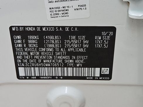 Used 2021 Honda HR-V EX image 21
