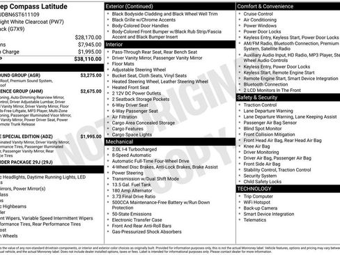 New 2025 Jeep Compass Latitude w/ Sun & Sound Group AWD/4WD image 9