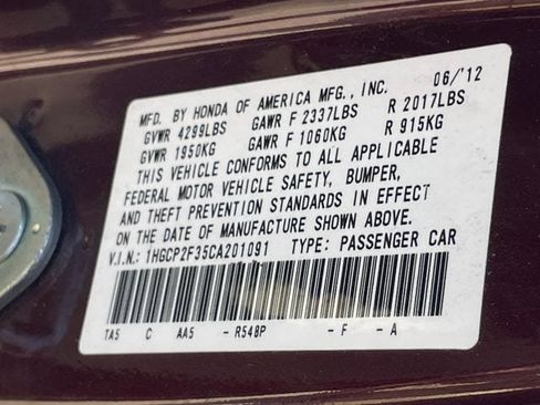 Used 2012 Honda Accord LX image 28