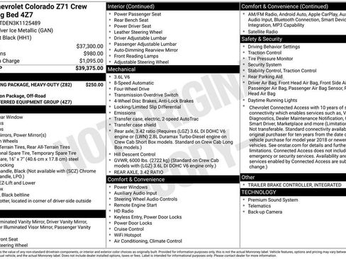 Used 2019 Chevrolet Colorado Z71 image 4