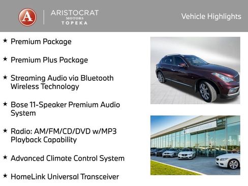 Used 2017 INFINITI QX50 AWD w/ Premium Plus Package image 2