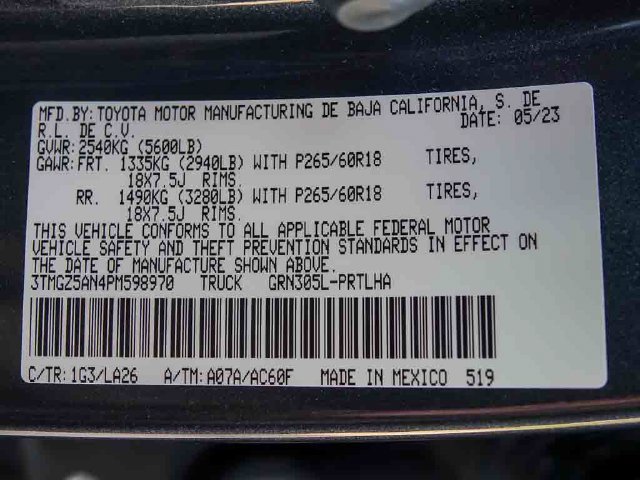 Certified 2023 Toyota Tacoma Limited AWD/4WD image 33