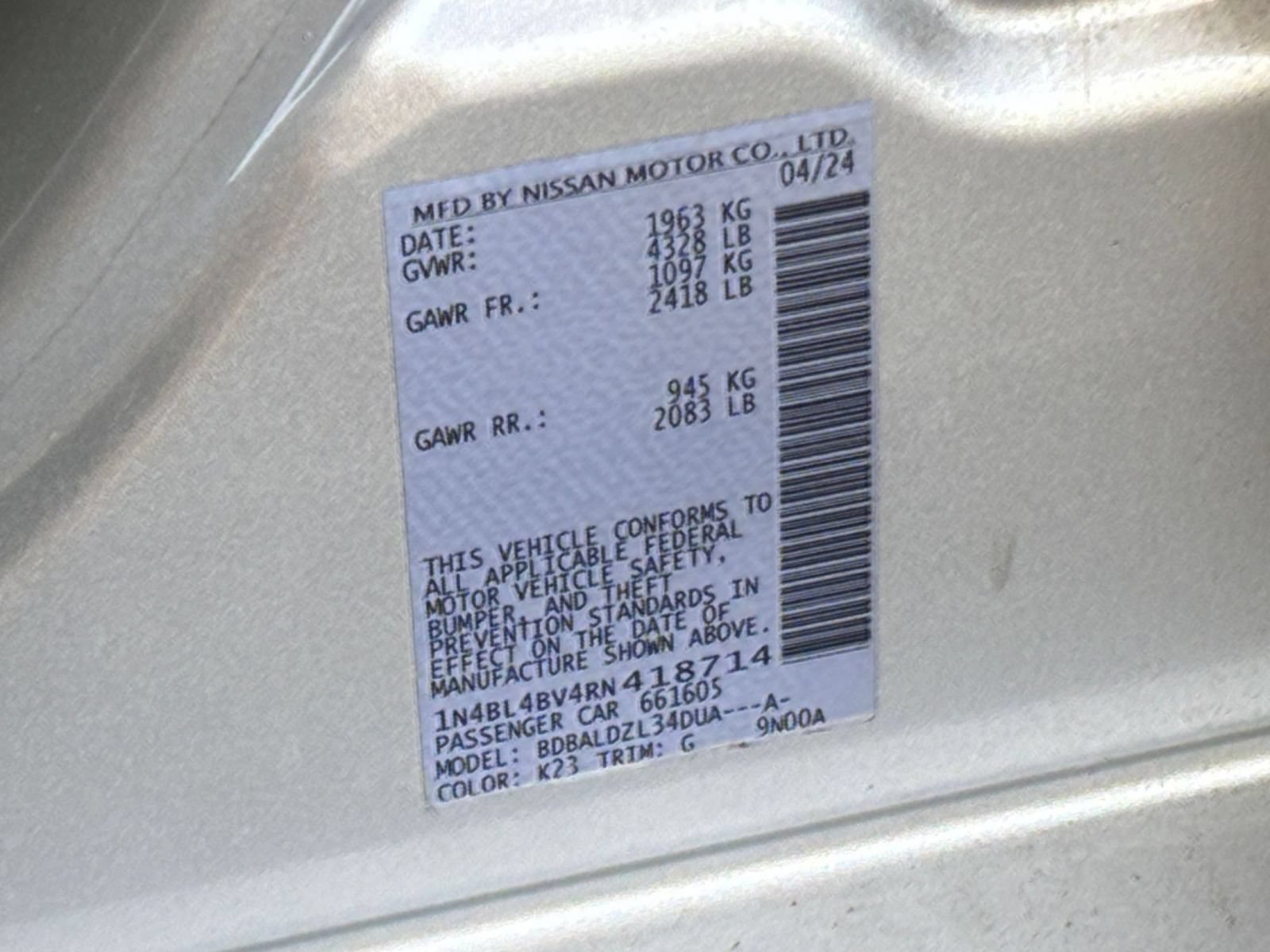 Used 2024 Nissan Altima 2.5 S FWD image 27