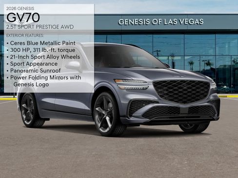 New 2026 Genesis GV70 2.5T Sport Prestige AWD/4WD image 3