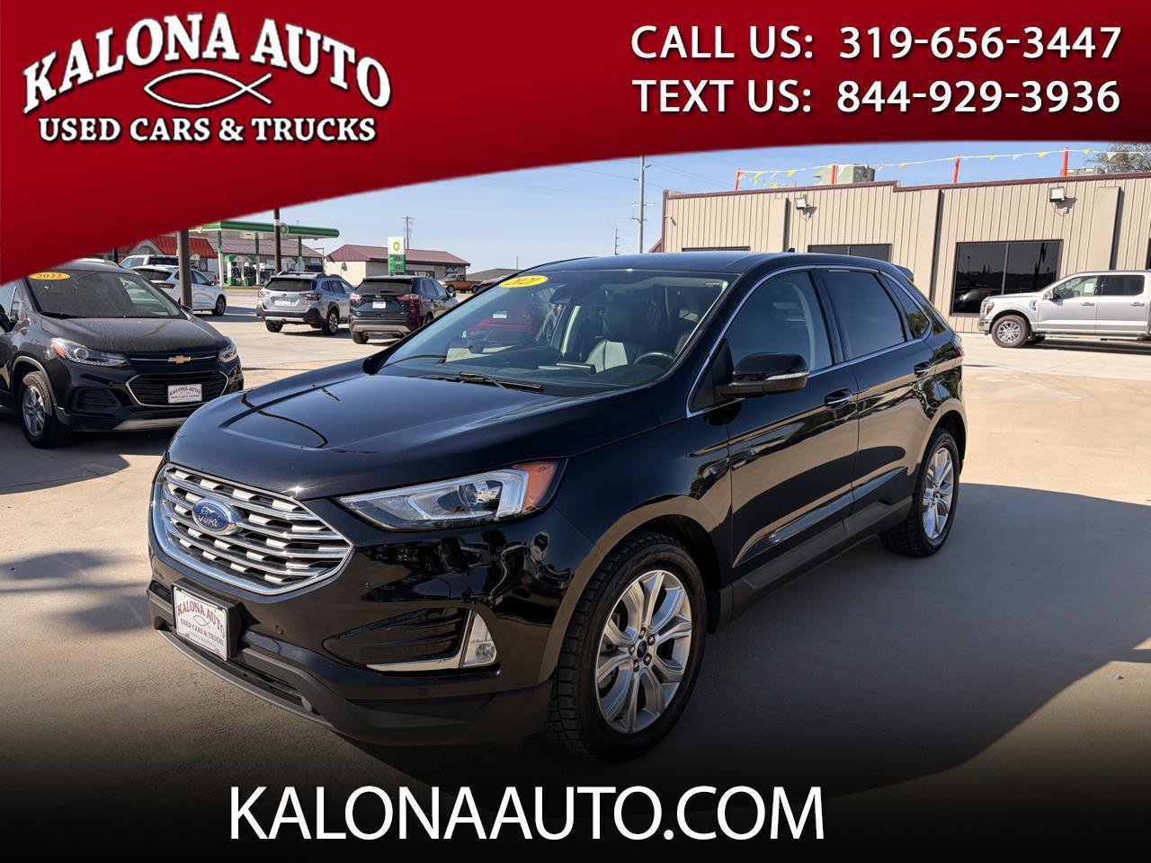 Used 2021 Ford Edge Titanium w/ Cargo Accessory Package AWD/4WD image 1