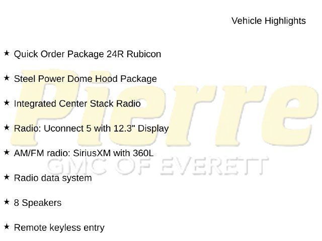 Used 2026 Jeep Gladiator Rubicon w/ Steel Power Dome Hood Package AWD/4WD image 3