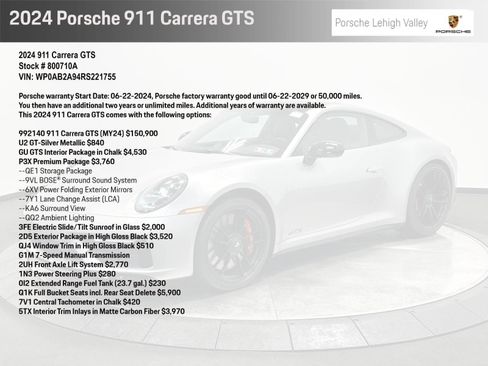 Certified 2024 Porsche 911 Carrera GTS image 2