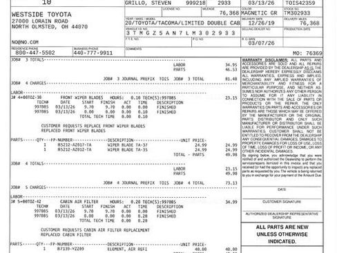 Certified 2020 Toyota Tacoma Limited image 26
