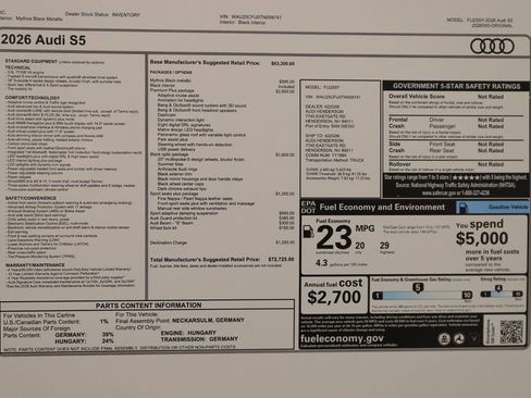 New 2026 Audi S5 Premium Plus image 39
