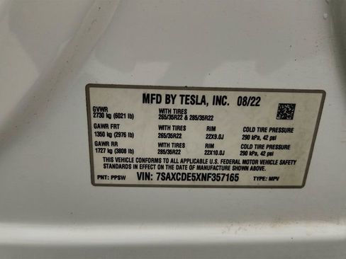 Used 2022 Tesla Model X AWD/4WD image 24
