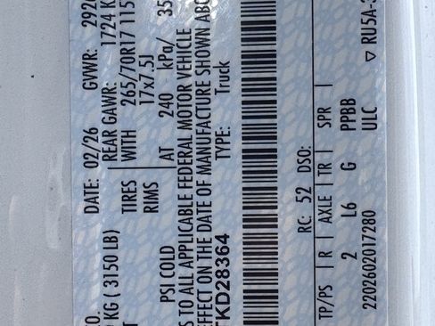 New 2026 Ford F150 XL w/ Equipment Group 103A High image 7