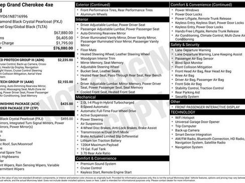 Certified 2022 Jeep Grand Cherokee Overland w/ Advanced Protech Group III image 39