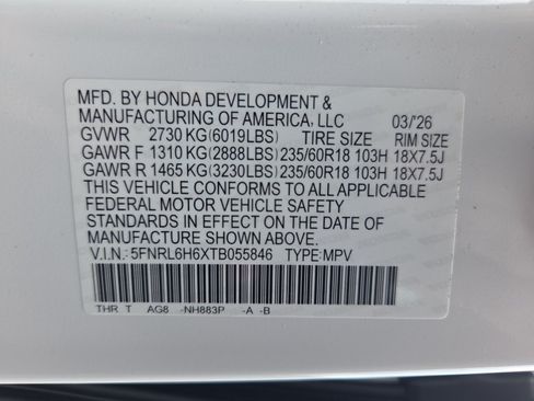 Used 2026 Honda Odyssey EX-L image 35