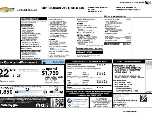 Used 2021 Chevrolet Colorado LT w/ Redline Special Edition image 9