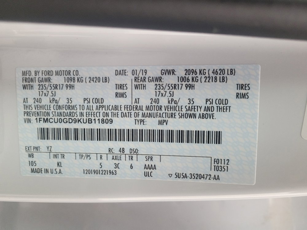 Used 2019 Ford Escape SE FWD image 33