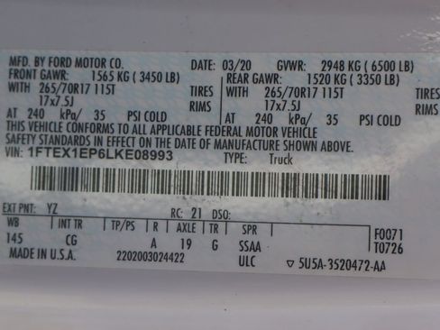 Used 2020 Ford F150 XL w/ XL Power Equipment Group AWD/4WD image 46
