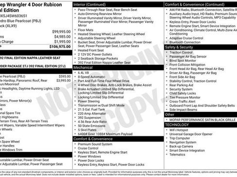 New 2025 Jeep Wrangler Unlimited Rubicon 392 image 30
