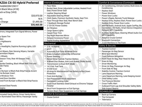 Certified 2025 MAZDA CX-50 2.5 Hybrid w/ Preferred Pkg AWD/4WD image 25