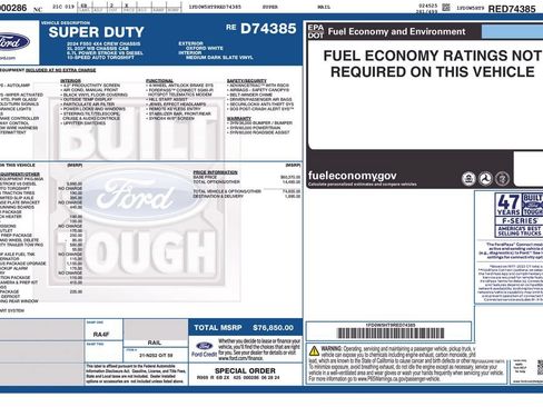 Used 2024 Ford F550 4x4 Crew Cab Super Duty image 33