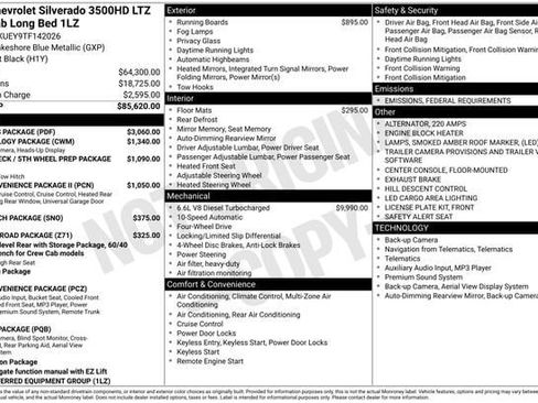New 2026 Chevrolet Silverado 3500 LTZ w/ LTZ Plus Package image 32