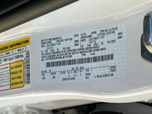 New 2025 Ford Ranger XLT w/ Equipment Group 301A High image 19