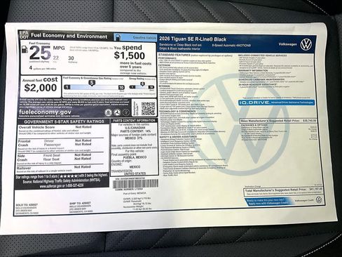 New 2026 Volkswagen Tiguan SE R-Line image 37