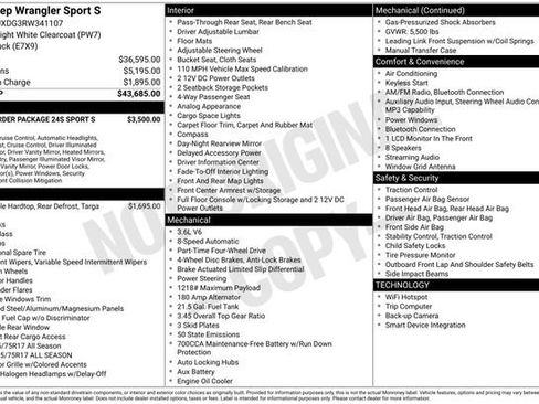 Used 2024 Jeep Wrangler Unlimited Sport AWD/4WD image 42