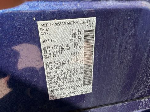 Used 2020 Nissan Pathfinder SV image 35