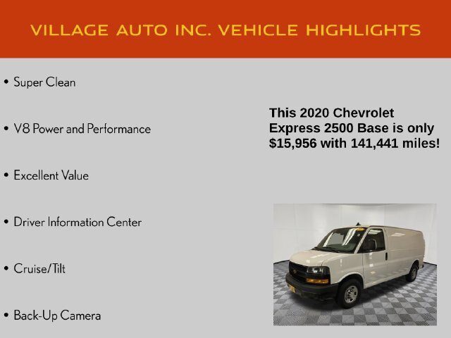 Used 2020 Chevrolet Express 2500 w/ Safety Package RWD image 7